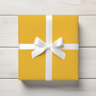 Papier Cadeau Chaud soleil Marigold Jaune Couleur solide