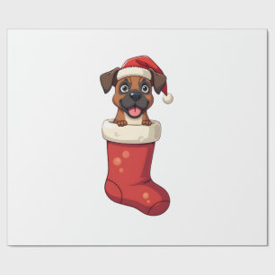 Papier Cadeau Chaussette de Noël Boxer