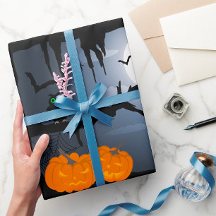 Papier Cadeau Chauve-Chouette D'Halloween