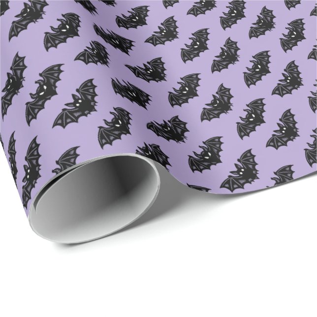 Papier Cadeau Chauves-souris (Coin rond)
