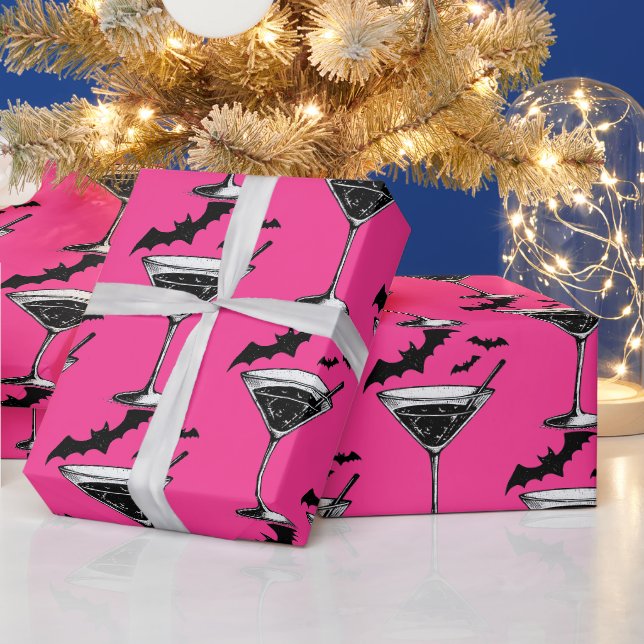 Papier Cadeau Chauves-souris Martini (Vacances)