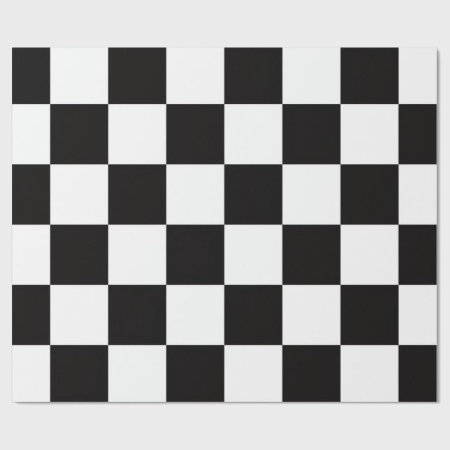 Papier Cadeau Checkerboard Home Rug of the Classic Elegance (Plat)