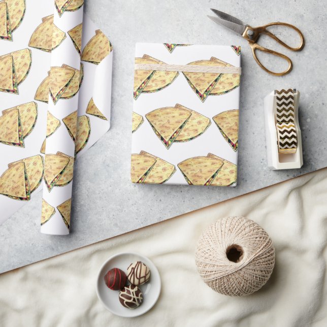 Papier Cadeau Cheese Quesadillas Mexicain Apéritif Queso (Artisanat)