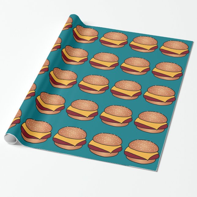 Papier Cadeau CheeseBurger (Déroulé)
