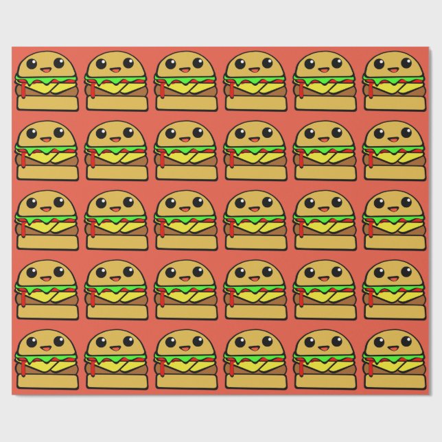 Papier Cadeau Cheeseburger de Lil (Plat)