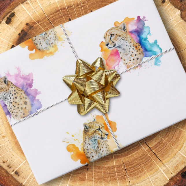 Papier cadeau Cheetah personnalisé (Créateur téléchargé)