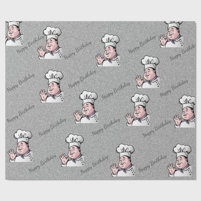 Papier Cadeau Chef  (Plat)