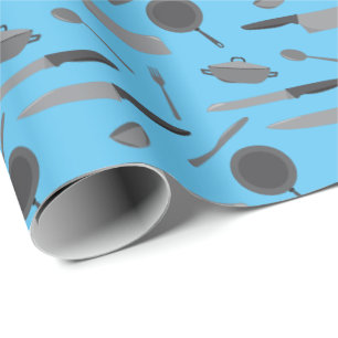 Papier Cadeau Chef Cuisine École Graduation Cuisine Motif