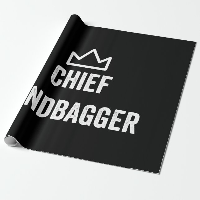 Papier Cadeau Chef Sandbagger Golf mème Bjj Chess Sandbag (Déroulé)