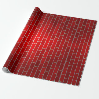 Papier Cadeau Cheminée en briques rouges