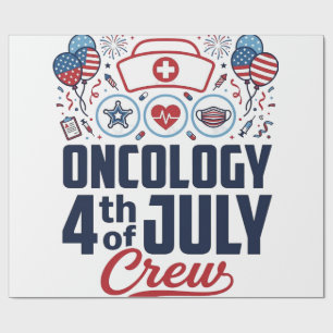 Papier Cadeau Chemio Crew Médical Patriotique T-shirt 4 juillet