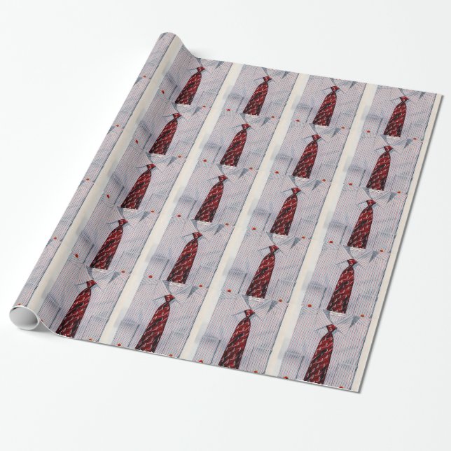 Papier Cadeau Chemise Arrow 1940 et cravate (Déroulé)