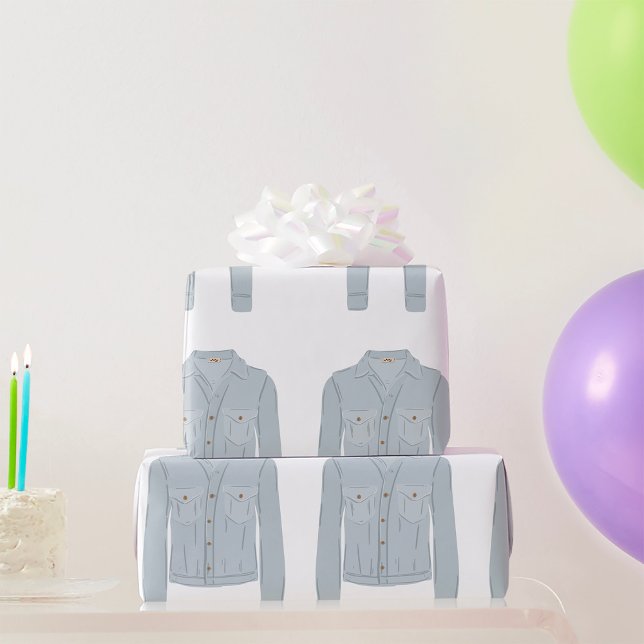 Papier Cadeau Chemise bleu clair (Créateur téléchargé)