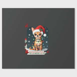 Papier Cadeau Chemise Chihuahua Noël Santa Sweatshirt Horrible C
