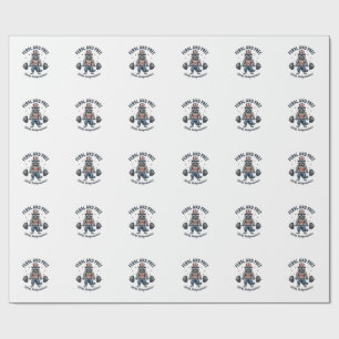 Papier Cadeau Chemise de levage de poids de Raton Laveur Patriot