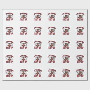 Papier Cadeau Chemise drôle de vache highland patriotique avec f