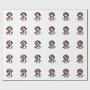 Papier Cadeau Chemise lunettes de soleil chien Beagle patriotiqu