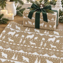Chemise nordique Kraft rustique blanche Animaux d'