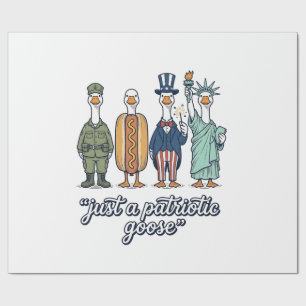 Papier Cadeau Chemise vectorielle vintage de la lignée de l'oie 
