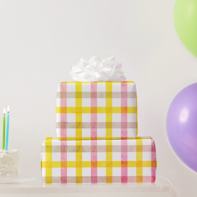 Papier Cadeau Chèque rose rose Motif Pâques Fille (Cadeaux de fête)