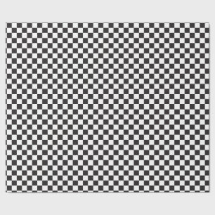 Papier Cadeau Chèques en noir et [blanc] en petit tableau de co