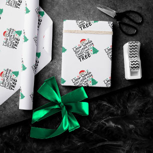 Papier Cadeau Cher Père Noël Laissez simplement votre carte de c