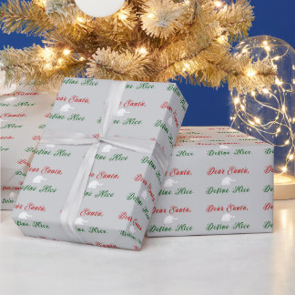 Papier Cadeau Cher Père Noël | Tri Colors