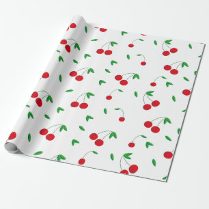 Papier Cadeau Cherry Motif Easy Cherry Dessin Cherry Art Cher