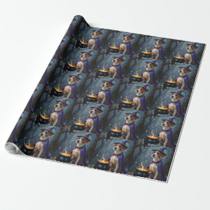 Papier Cadeau Chesapeake Bay Terrier Fantaisie d'Halloween 