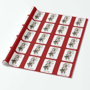 Papier Cadeau Cheval En Voie Bonne Chance !