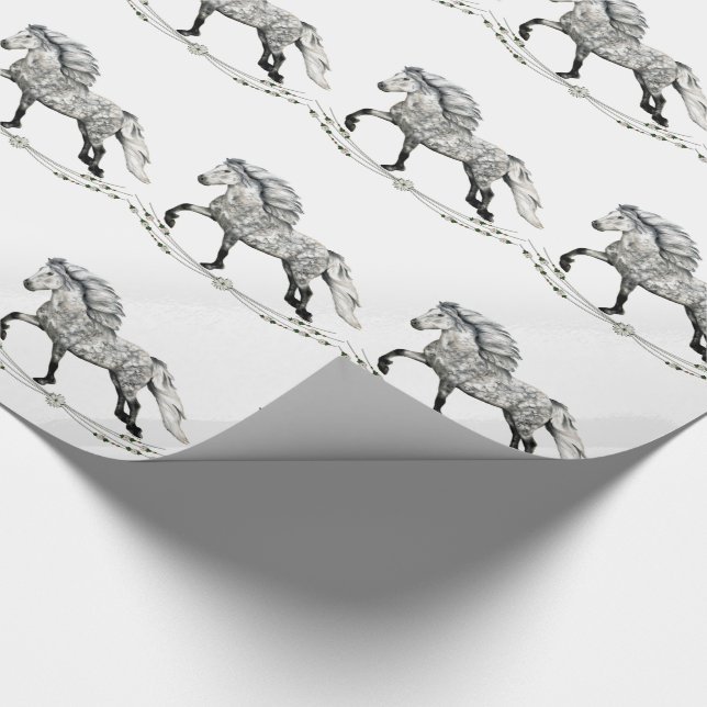 Papier Cadeau Cheval islandais Gra  (Coin)