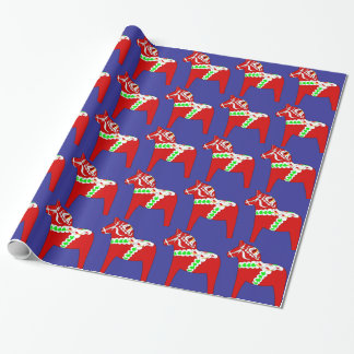Papier Cadeau Cheval rouge de Dalarna