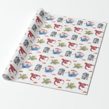 Papier cadeau Chevalier et Dragon
