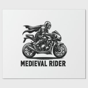 Papier Cadeau chevalier médiéval