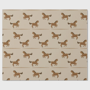 Papier Cadeau Chevaux au galop