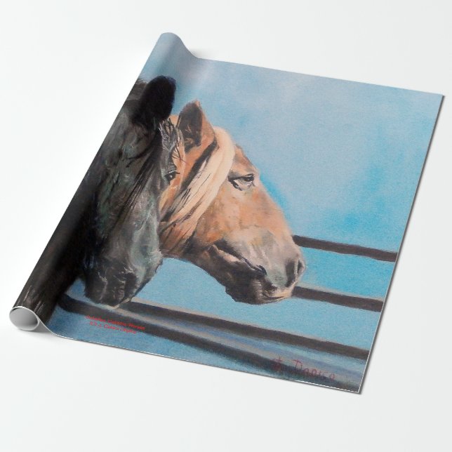 Papier Cadeau Chevaux/Cabalos/Horses (Déroulé)