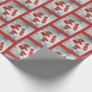 Papier Cadeau Chevaux Dala suédois