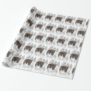 Papier Cadeau Chevaux de contrainte collectés FEI