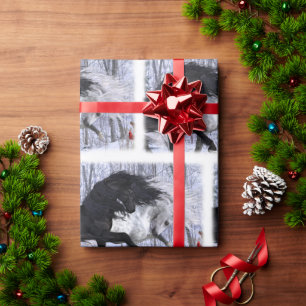 Papier Cadeau Chevaux de Noël 2022