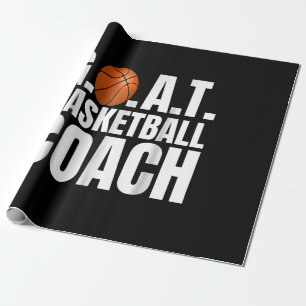 Papier Cadeau Chèvre Basketball entraîneur cadeau