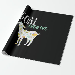 Papier Cadeau Chèvre Maman Florale Animaux de compagnie Propriét