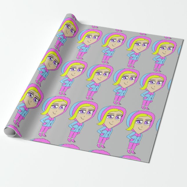 Papier Cadeau chibi (Déroulé)