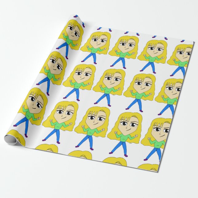 Papier Cadeau chibi (Déroulé)