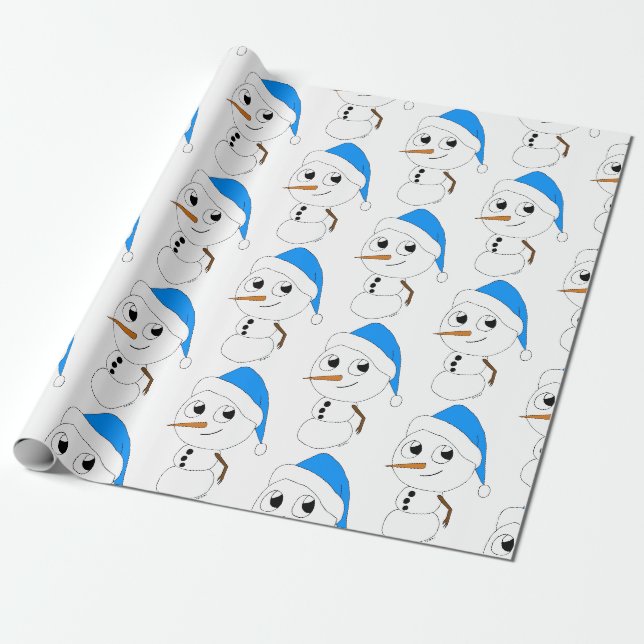 Papier Cadeau chibi snowman (Déroulé)