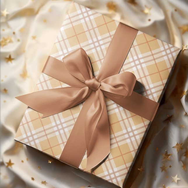 Papier Cadeau Chic Chic Automne Tartan Plaid (Créateur téléchargé)