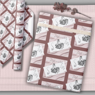 Papier cadeau Chic et Élégant Fashionably Fifty