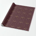 Papier Cadeau Chic Gold Confetti Love Bourgogne Mariage<br><div class="desc">Juste l'élégance royale : "amour" faux feuille d'or, avec deux coeurs, faux feuille d'or confetti sur arrière - plan bourgogne/champagne. Utilisez l'outil Customiser pour ajouter toutes les informations nécessaires. Vous pouvez modifier la taille, la police, la couleur et le libellé. Pour plus d'informations, consultez ma Gold Confetti Burgundy/Champagne Mariage Collection....</div>
