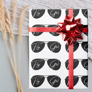 Papier Cadeau Chic Mignonne ‘Fly Girl’, Lunettes de soleil Aviat