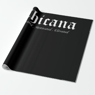 Papier Cadeau Chicana instruite Motivé Latina Gradua