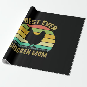 Papier Cadeau Chicken Art Meilleur jamais Chicken Maman